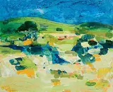 Clement McAleer, South Connemara, acrylic on paper