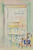 Fr. Jack P. Hanlon, The Balcony, Nice, watercolour on paper