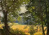Hans Iten, Before the Harvest, oil on canvas