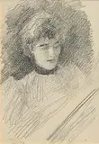 John Butler Yeats, Portrait of a Lady, pencil drawing
