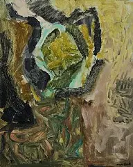 Horses by the Boyne by Nano Reid, oil on board, sold Apr 2025