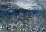 Nightfall Beara by Louis le Brocquy, watercolour and crayon on paper, sold Apr 2025