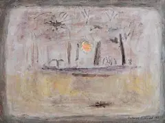 Patrick Collins, Low Sun, Croix Val Mer, 1967, oil on board