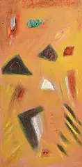 Tony O'Malley, Maguez, Lanzarote, 1991, oil on board