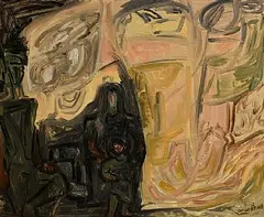 Tinkers in the Hills by Nano Reid, oil on board, sold Apr 2025