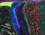 Night Road by William Crozier, 1990, oil on canvas, offered Apr 2025