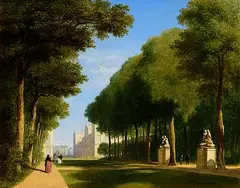 James Arthur O'Connor, The Avenue, a View in the Parc de Bruxelles, 1835, oil on canvas