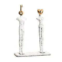 Lord Key and Lady Heart by Orla de Brí, 2021, unique bronze, sold Apr 2025