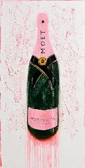 Neil Shawcross, Pink Moet, oil on canvas