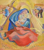 Fr. Jack P. Hanlon, Madonna and Child, oil on board