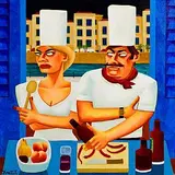 Graham Knuttel, Sweet and Spicy, oil on canvas