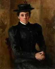 John Butler Yeats, Portrait of Jenny Yeats, oil on canvas
