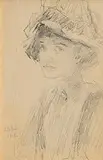 John Butler Yeats, Portrait of a Young Lady, pencil drawing