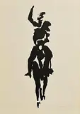 The Tain - Horsemen by Louis le Brocquy, 1969, lithograph - number 61 from an edition of 70, sold Apr 2025