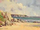 George K. Gillespie, Garron Head, Co. Antrim, oil on canvas