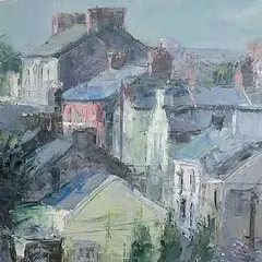 Aidan Bradley, Cathedral Walk, 2007, oil on board