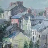 Aidan Bradley, Cathedral Walk, 2007, oil on board