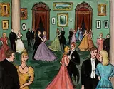 Gladys Maccabe, Dress Dance, oil on board