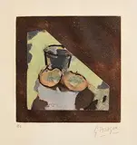 Georges Braque, Nature Morte Oblique, c.1950, etching and aquatint in colour - HC aside from a numbered edition of 300