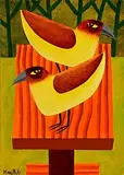 Bird's Eye View by Graham Knuttel, oil on canvas, sold Apr 2025