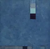 Felim Egan, Blue Falling, 2004, mixed media on board