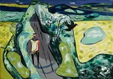 Norah McGuinness, The High Hedge, 1970, oil on canvas