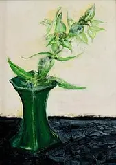 Camille Souter, Caper Spurge from Armagh, 1979, oil on paper laid on board