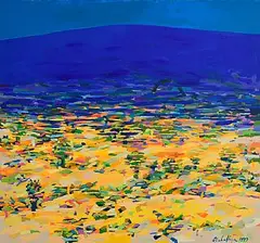 Charles Harper, Summer Landscape (1998-9), acrylic on canvas