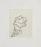Frank Auerbach German-British, Julie, 1998, etching - number 26 from an edition of 35