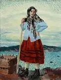 Maurice MacGonigal, Cailin, Achill, oil on board