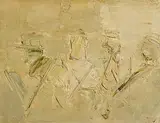 John B. Vallely, Four Musicians, oil on canvas