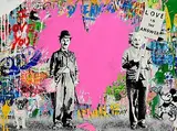 Thierry Guetta, Juxtapose, 2021, unique silkscreen and mixed media on wove