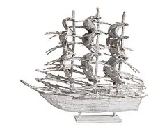 John Behan, Atlantic Famine Ship, 2024, unique bronze
