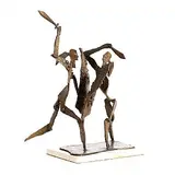 John Behan, The Battle of Cúchulainn and Ferdia, 1975, unique bronze on a marble base