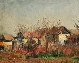 François Gall, Farmstead, Autumn, 1943, oil on canvas