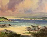 George K. Gillespie, Donegal Coastline, oil on canvas