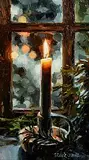 Mark O'Neill, Licht Willkommen, oil on board