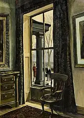 William Ralph Turner, View from the Window, oil on board