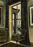 William Ralph Turner, View from the Window, oil on board