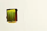 Ciarán Lennon, Yellow on Red, 2007, acrylic paint on aluminium laid on paper