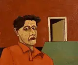 Self Portrait by Graham Knuttel, oil on canvas, sold Oct 2024