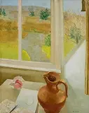 Barbara Warren, Attic Window, 1981, oil on board
