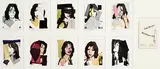 Andy Warhol, Mick Jagger, 1975, full folio of 10 Leo Castelli announcements - published by Multiple Inc., Seabird Editions and Castelli Graphics NY (each 15.8x10.2cm)