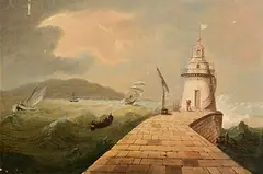 View Towards Howth Head by William Sadler II, oil on panel, sold Jul 2024