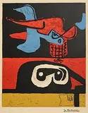 Le Corbusier, Otherworldly, 1963, lithograph on heavy Arches wove - from an edition of 200 - published and printed by Maeght, Paris in 1963