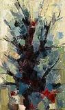 Kenneth Webb, Blackthorn, oil on board