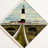 Patsy Dan Rodgers, Tory Lighthouse, oil on board