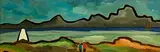 Markey Robinson, Shawlies Returning Home, gouache on board
