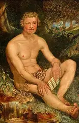 Ebenezer Crawford, Pan, oil on canvas