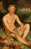Ebenezer Crawford, Pan, oil on canvas